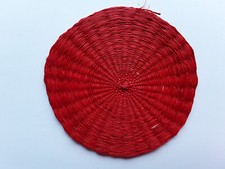 2 Untersetzer - Bast? + ? -