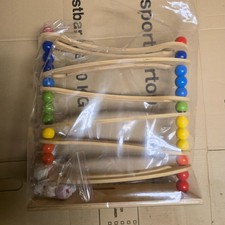 🔴🟡 Große Holz-Kugelbahn