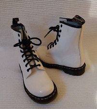 Dr. Martens Stiefel Boots - weiß - Lack Lackleder - Gr. 38 - neu