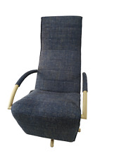 Jori Relaxsessel Mensana Mono Move Maxi für große Menschen blauer Stoff