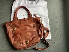 Liebeskind, vintage, leichte Ledertasche, cognac braun, neu