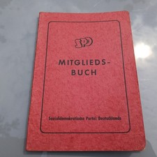 SPD Mitgliedsbuch 1949 Nachkrieg Sozialdemokratische Partei Deutschland 