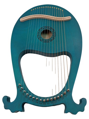 Lyra harfe mit tasche blau - lyra,