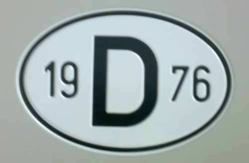 Schild mit jahreszahl - d,