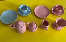 Spielzeug Kaffeegeschirr, Blau-Rosa, Melitta