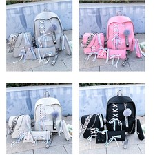 5tlg Schultasche Set Kinder Schulranzen Schulrucksack Teenager Mädchen Rucksack