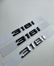 318i Emblem Schwarz Glanz /