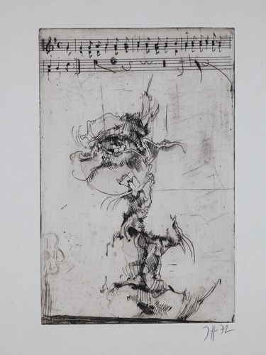 Horst janssen grafik radierung - horst,