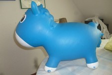 Hüpfpferd  blau von Kidzz Farm 60cm x 38cm x 28cm 