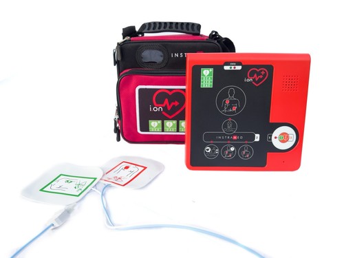 Aed defibrillator on - aed,