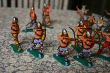 15 Timpo Toys Wikinger Figuren - Bogenschützen, Krieger - Vintage