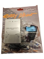 analogis 8990422 Stereo Phono Vorverstärker Entzerrer Cinch DIN Silber