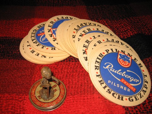 Bierdeckel radeberger pilsner - bierdeckel,