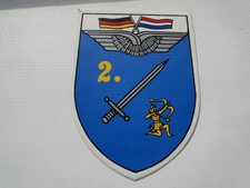 Aufkleber  Bundeswehr  2 LwAusbRgt 2  aus Budel Niederlande 9  cm