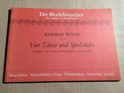 Wölki 4 tänze - op.,