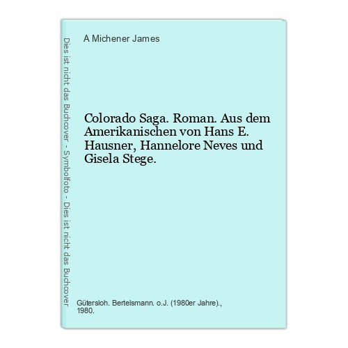Colorado saga roman - aus, dem
