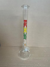 ROOR Bong Händlerbecher eisweiß 5 mm 55 cm 50 T 18,8 - Rasta Logo