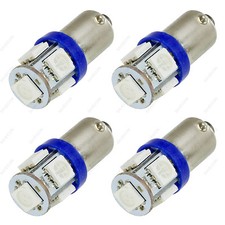 4 x Blue T11 BA9S T4W H6W 1985