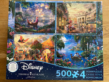 Thomas Kinkade Puzzle - Ceaco - 4x500 Teile - Disney - gebraucht 