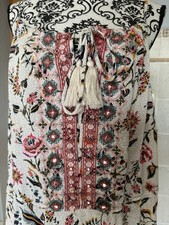 Sommerkleid, 52, Neu, Große Größe, MS Mode Festival, Beige, Bohostyle, Spaghett