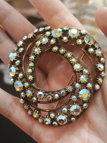 Vintage florenza brooch - vintage,