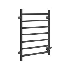 ZAMUNA Elektrisch beheizter Handtuchwärmer | Edelstahl 7 Stangen | Quadratisch 800 x 500m