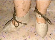 alte Puppeschuhe Jumeau 8 Form