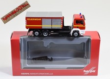 Herpa 1:87 H0 - MAN TGS WLF Abrollcontainer "Feuerwehr" - Art. 048316 - F 838