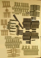 Märklin K-Gleisplanspiel (ähnl. 0231), 192 übriggebl. unbenutzte "Gleis"-Stücke