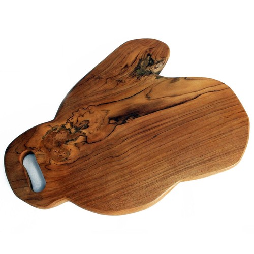 Schneidebrett holz teak groß - schneidebrett,