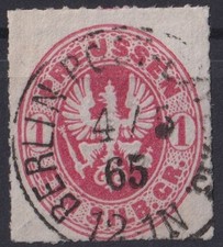 =Preussen Mi.Nr.16 a gest. (K1 Berlin Post-Exped. 13) tiefst geprüft Wasels BPP=