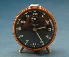 Vintage Wecker KIENZLE DUO in orange - 1960s 70s Uhr mechanisch