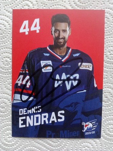 Autogrammkarte adler mannheim - adler,