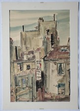 Federzeichnung Aquarell