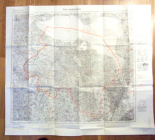 Topographische Karte Kreis Ueckermünde 1:100000, Pommern, Stettin, Pasewalk