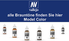 Alle Brauntöne - Hochwertige Vallejo Model Color Farben