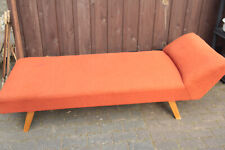 Daybed Chaiselongue Liege Sofa 50er 60er Jahre DDR ziegelrot Canapé Mid Century