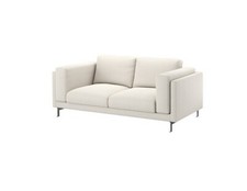 IKEA NOCKEBY Bezug 3er Sofa Risane weiß Leinen 6-teilig 602.801.06 NEU