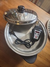Saladmaster 316ti Titan Edelstahl 12" Ölkern Elektrische Pfanne mit Deckel