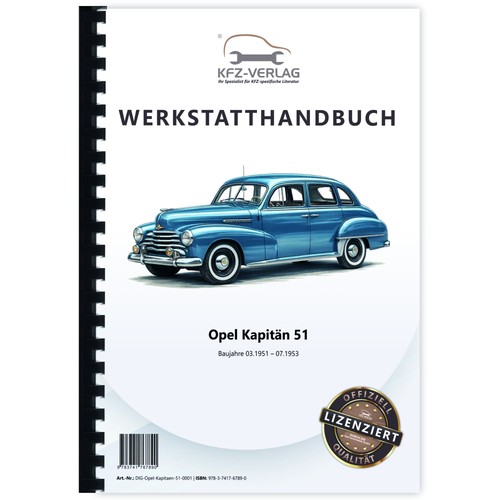 Opel kapitän typ baujahr - kapitän, 51