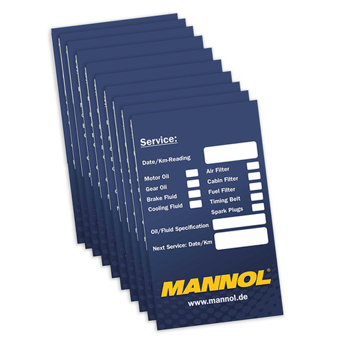 Mannol oil service sticker - mannol,