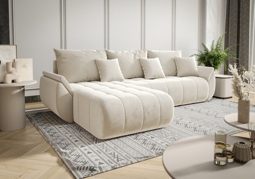 Ecksofa schlafsofa akita stoff - ecksofa,