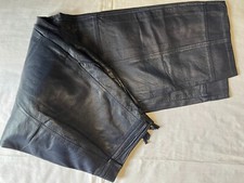 !!  Classic Pelz-Leder  ;; Lederhose Damen Gr. 38  Blau