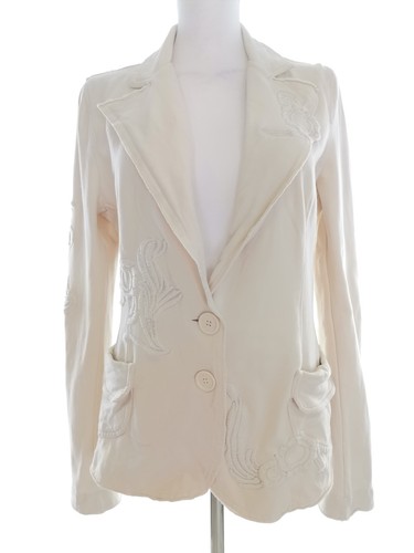 Boho romantik blazer - boho, creme