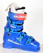 Salomon S/RACE 110 Vollblau - Gebrauchte Skischuhe Für Kinder