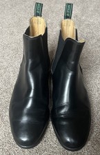 AIGLE Leder Jodhpur Stiefel Schwarz Damen EU Größe 37 / Uk 4