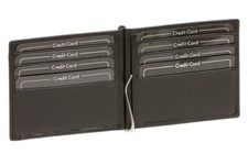 LEAS Dollar Clip Geldscheinklammer Geldklammer Money Clip extra dünn Echt-Leder,