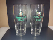 2 BIER gläser  ZILLERTAL BIER 0,5 liter höhe ca 18,5 cm