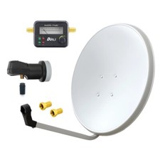 60 cm Sat Anlage Digital Single LNB Satfinder 1 Teilnehmer Antenne 4K UHD Set HD