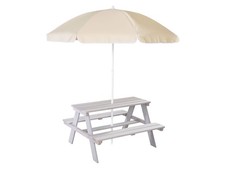 roba Kindersitzgarnitur + Schirm »Picknick for 4«, aus Holz - B-Ware sehr gut